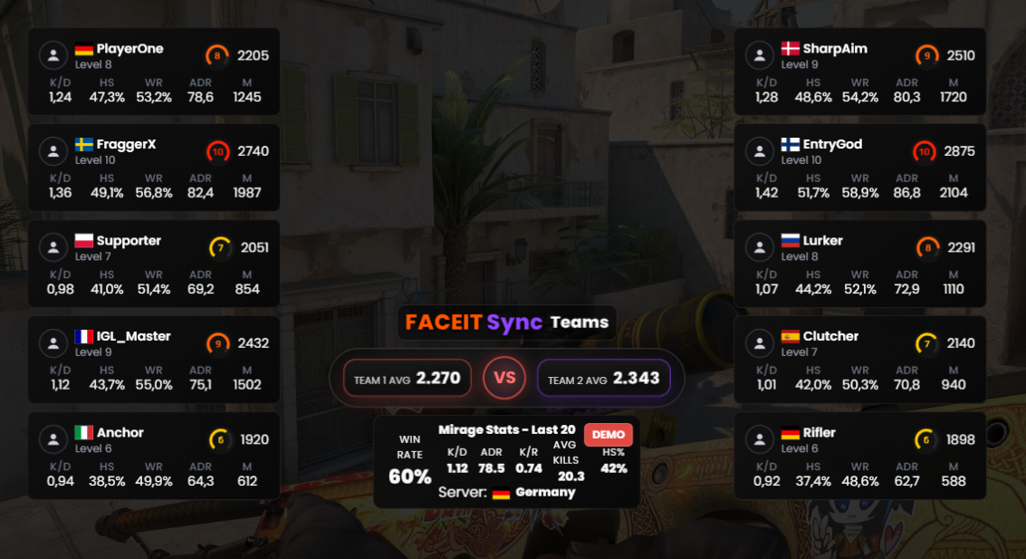 Lobby teams overlay – Preview 2