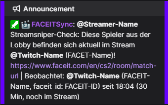 Automatically detect Streamsniper